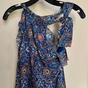 Silk floral top by Veronica Beard